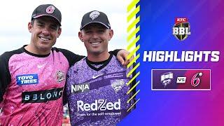 Hobart Hurricanes v Sydney Sixers Match Highlights | #BBL14