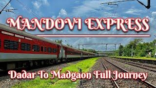 Dadar To Madgaon: Full journey in 10103 Mandovi Express journey through Konkan Railways