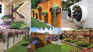 Garden ideas - Ý Tưởng Trang Trí Kệ Treo Hàng Rào Sân Vườn Tuyệt Đẹp