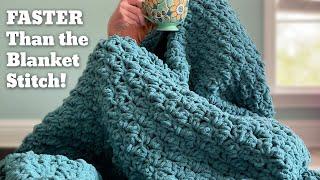 Make in a Day Crochet Chunky Blanket !  So EASY  