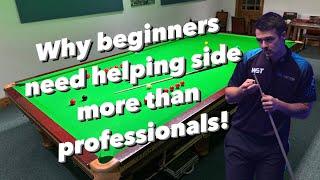 Why beginners need helping side more than professionals!