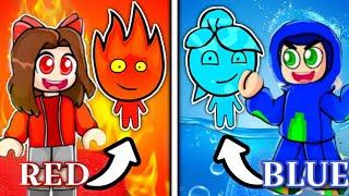 Elemental Obby FIREBOY Vs WATERGIRL in Roblox!!