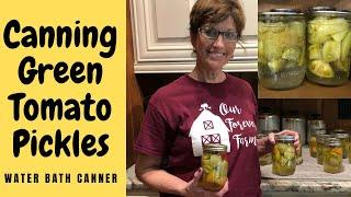 CANNING GREEN TOMATO PICKLES | ELECTRIC WATER BATH CANNER | BALL FRESH TECH