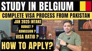 Study in Belgium 2025 | Complete University Admission and VISA Process from Pakistan | Schengen VISA