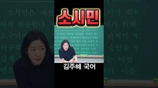 소시민 #수능국어 #문해력 #어휘력