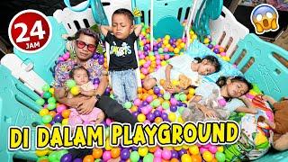 24 JAM DIAM DI PLAYGROUND DI RUMAH!! MALAMNYA ADA SUARA ANEH!!