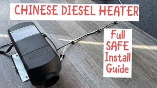 CHINESE DIESEL HEATER | Full night heater installation guide safe camper van  | how to install