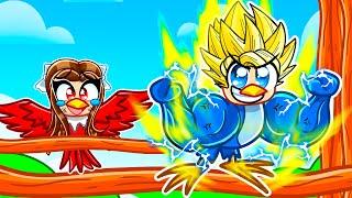 Playing As A PROTECTIVE GOKU BIRD In Roblox Feather Family!