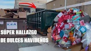 DUMPSTER DIVING SÚPER HALLAZGO DE DULCES #dumpsterdiving #loquetiranenusa