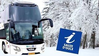 MET DE VDL FUTURA DUBBELDEKKER EEN WINTERPENDEL NAAR HET ITALIAANSE SAUZE D'OULX !