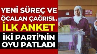 Yeni Süreç ve İmralı İçin İlk Anket: İki Parti'nin Oylarında Patlama Yaşandı