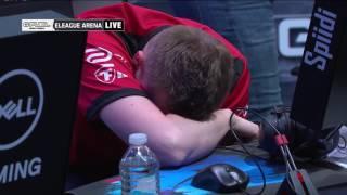 ChrisJ and Dennis arguing after the match