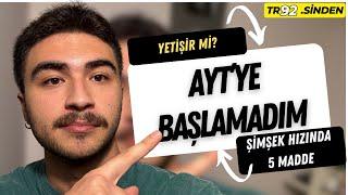 ️5 ADIMDA RAKİPLERİNE YETİŞ! Ayt'ye başlamadım- yeni başladım #yks2025 #ayt #tyt #derecehocam