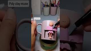 making a polymerclay mug #polimerkil #diy #mug#jewellery #jewelry #polimerclay #art