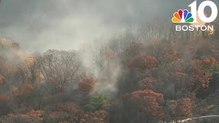 Brush fires burning in Saugus