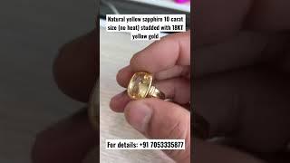 Natural Yellow Sapphire || Pukhraj || Unheated sapphire || Best quality yellow sapphire || shorts ||