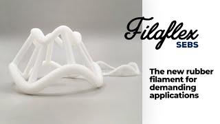 FILAFLEX SEBS by Recreus, the new rubber 3d printing filament for demanding applications.