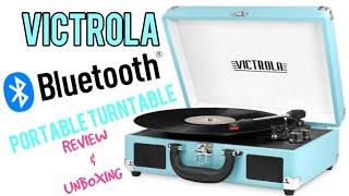 The Victrola BT Suitcase Turntable!  Unboxing & REVIEW!