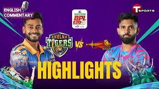 Highlights | Khulna Tigers vs Chittagong Kings, 3rd Match | BPL 2025 | English Commentary | T Sports