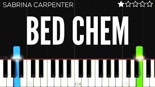 Sabrina Carpenter - Bed Chem | EASY Piano Tutorial