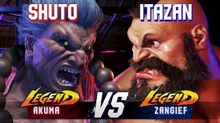 SF6 ▰ SHUTO (Akuma) vs ITAZAN (Zangief) ▰ High Level Gameplay