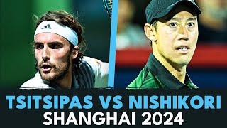 Stefanos Tsitsipas vs Kei Nishikori Match Highlights | Shanghai 2024