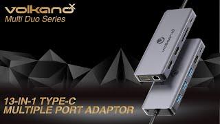 13-in-1 Type-C Multiple Port Adapter | Multi Duo Series | VolkanoX