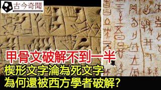 甲骨文破解不到一半！楔形文字淪為死文字，為何還被西方學者破解？︱奇聞︱考古#古今奇聞