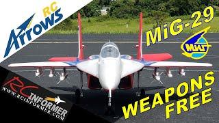 HOBBY ZONE ARROWS RC MIG-29 Twin 64mm Ordnance Flight By: RCINFORMER