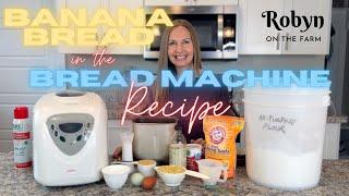 EASY Bread Maker Machine BANANA BREAD Recipe  Quick Bread in Bread Machine! #bananabread