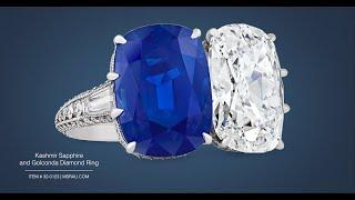 Kashmir Sapphire and Golconda Diamond Ring | M.S. Rau