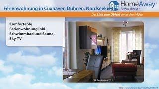 Cuxhaven: Komfortable Ferienwohnung inkl. Schwimmbad und Sauna, Sky-TV - FeWo-direkt.de Video