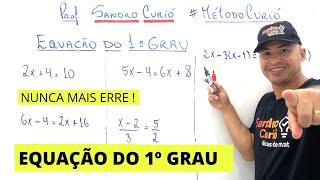 EQUAÇÃO DO 1º GRAU EM 6 MINUTOS