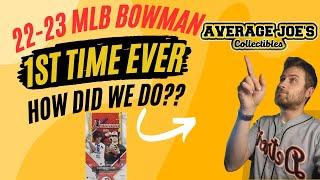 Average Joe's first time opening 23 MLB Bowman!! Tell us how we did!
