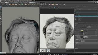 Nakamoto Portrait #08 - Wip Timelapse : Hair with Maya Xgen