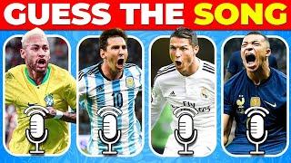  Guess Who's SINGING...!  Can You Guess Football Player by his SONG? | Ronaldo, Messi, Neymar