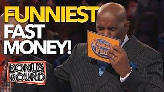 FUNNIEST FAST MONEY MOMENTS EVER On Family Feud US | Bonus Round