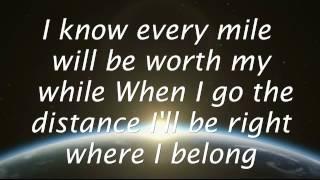 Go The Distance - Michael Bolton (Lyrics) HD