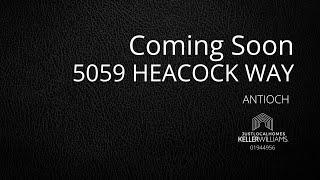 5059 Heacock Way Antioch CA 94531 │ Coming Soon  by Sheila Zarekari Realtor