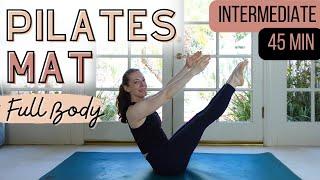 Intermediate Mat Pilates Workout | Improve your TEASER + NO PROPS | 45 Min