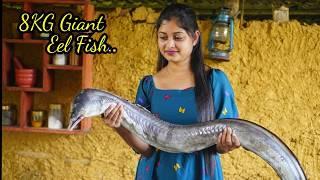 5.5 Ft Giant Eel!  From Epic Catch to Traditional Feast | Turning It Into Classic Eel Fish Curry