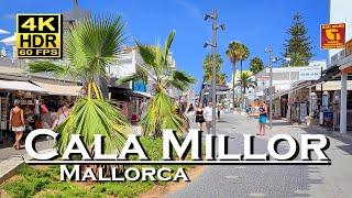 Cala Millor Mallorca City Center in 4K 60fps HDR (UHD) Dolby Atmos  The best places  walking tour