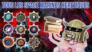 TOUTES les légions de space marine Hérétiques expliquées en 70 minutes ! Warhammer 40.000