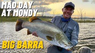 MAD DAY AT MONDY - impoundment barra on the chew