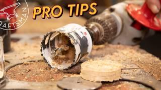 Hole Saw Pro Tips (+The "Plug" Trick)