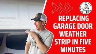 EASY: Replacing Garage Door Weather Stripping | Do It Yourself Repairs