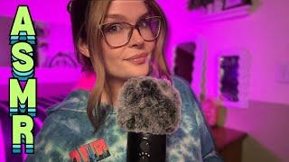 ASMR Whispered Ramble with fluffy mic brushing