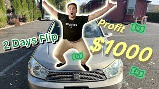 Flipping Cars for a profit #7 | $1000 profit