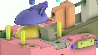 Injection mold design animation-003