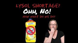 Corona-Virus| COVID-19|LYSOL DISINFECTANT SHORTAGE? USE THIS... #1 BEST LYSOL ALTERNATIVE!